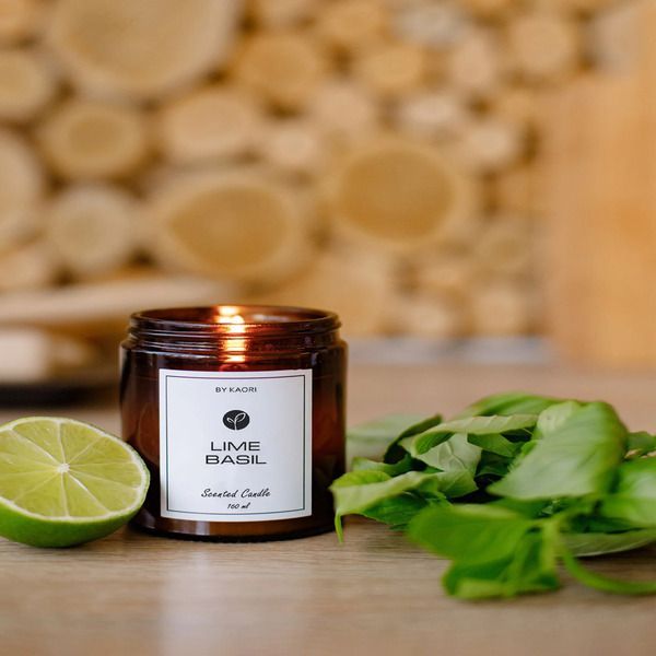Аромасвеча KAORI LIME BASIL 